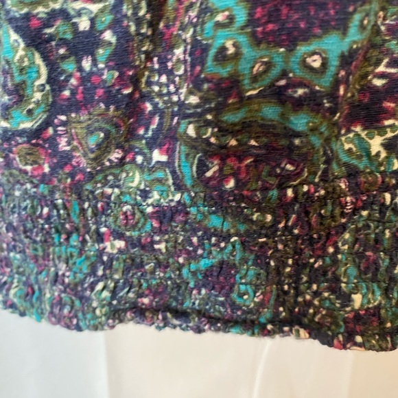 Lucky Brand Paisley Print Top - Picture 9 of 10